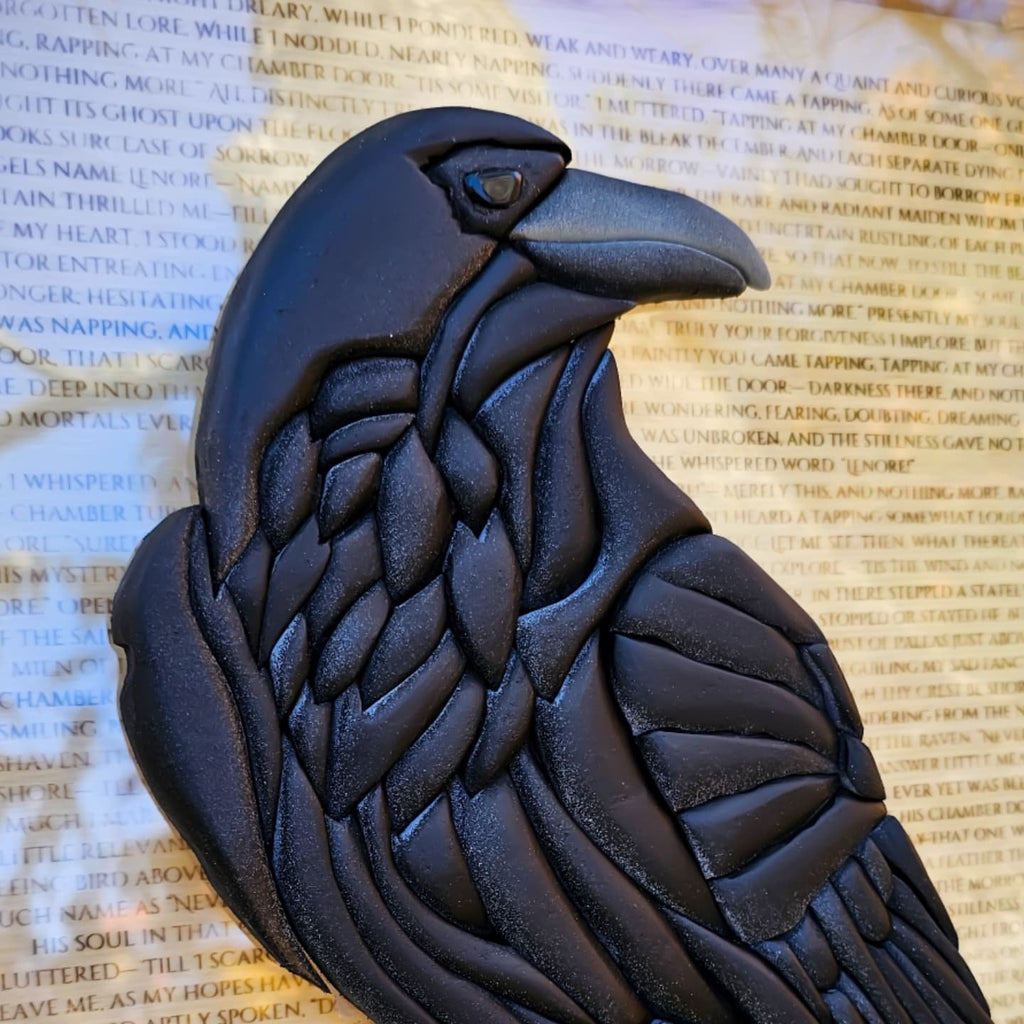 "The Raven" - Edgar Allan Poe Inspired Wood Art
