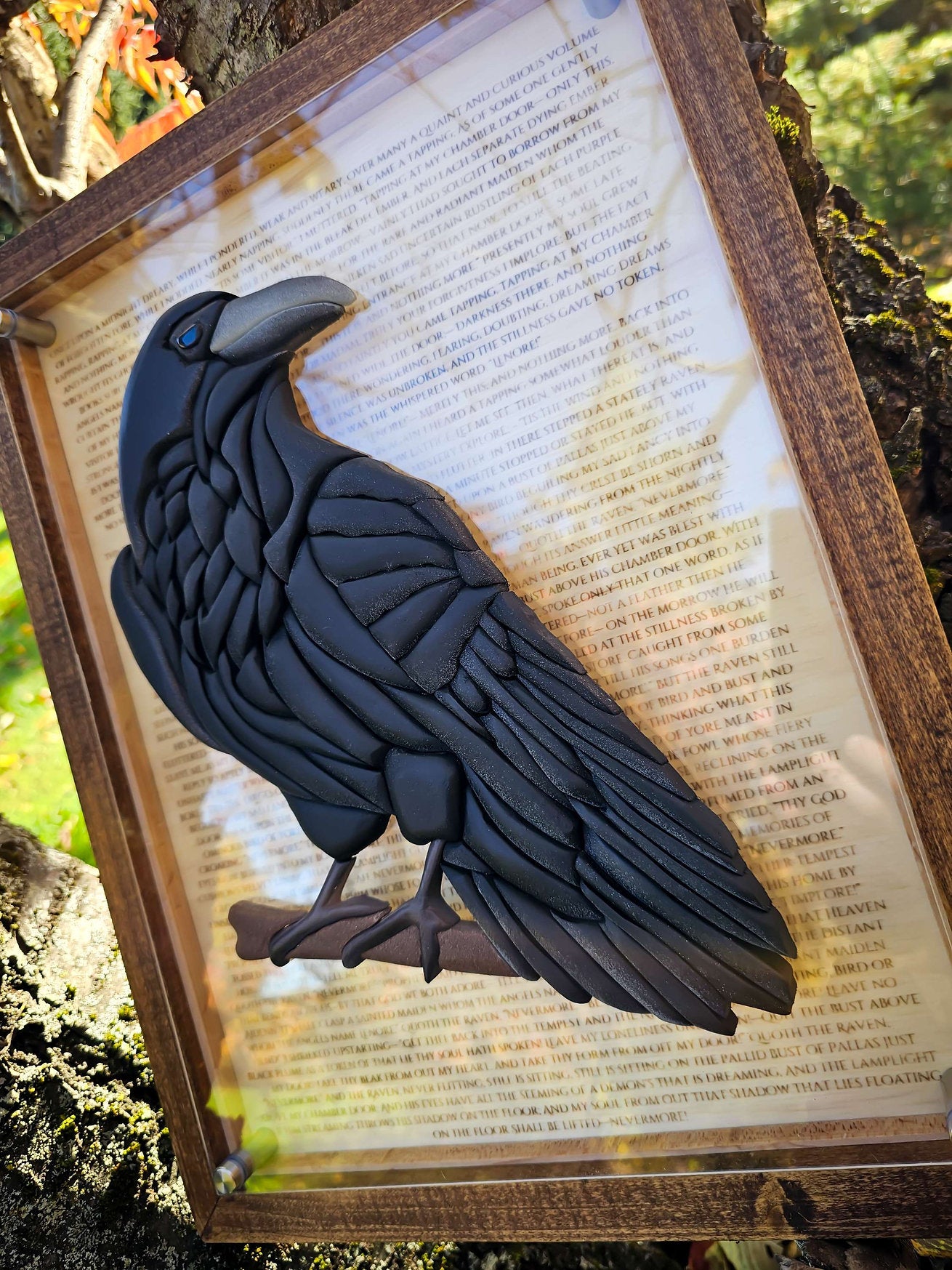 "The Raven" - Edgar Allan Poe Inspired Wood Art