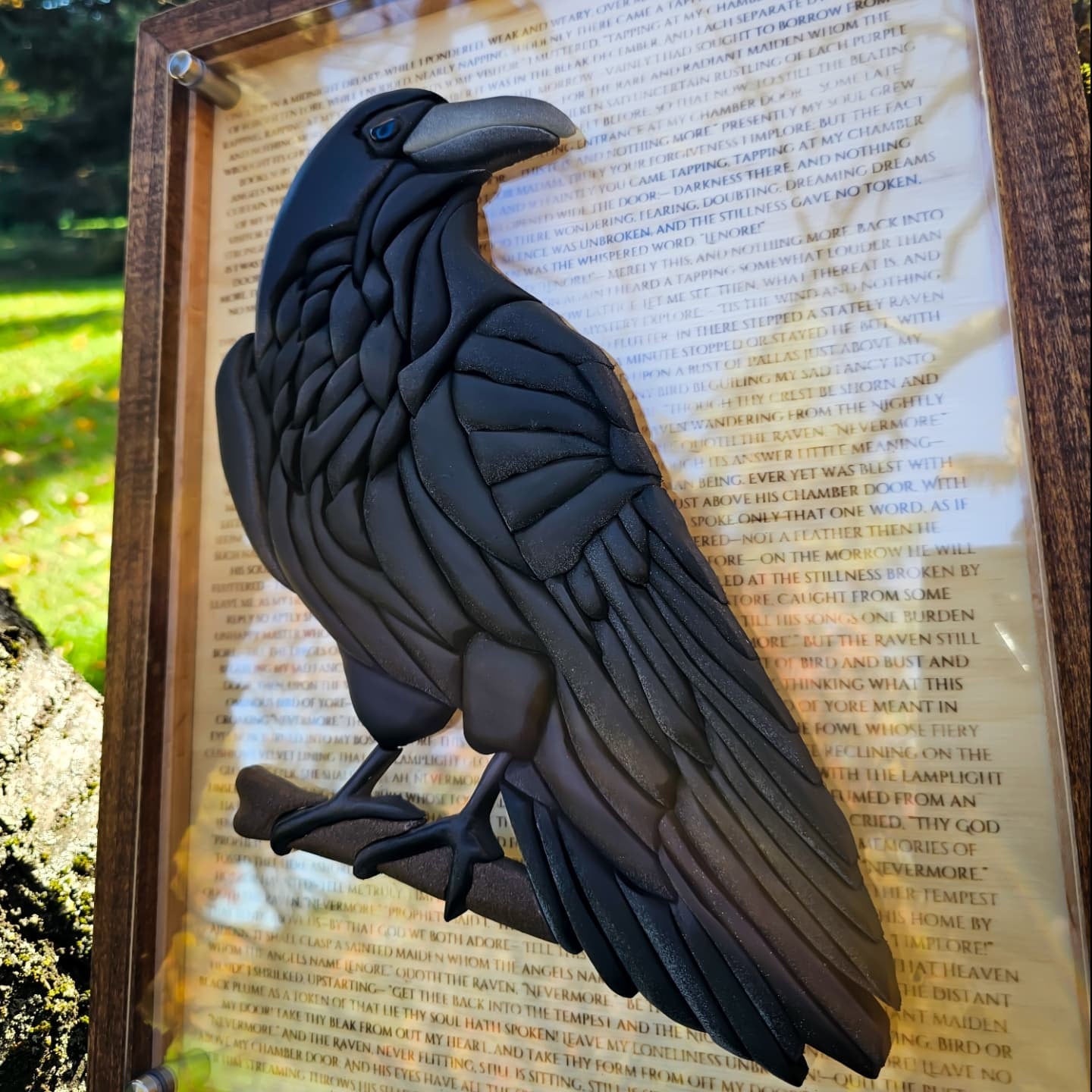 "The Raven" - Edgar Allan Poe Inspired Wood Art