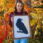 "The Raven" - Edgar Allan Poe Inspired Wood Art