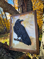 "The Raven" - Edgar Allan Poe Inspired Wood Art