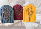 Floral Arch Wood Art