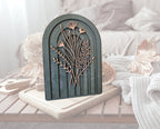 Floral Arch Wood Art