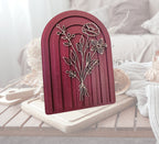 Floral Arch Wood Art