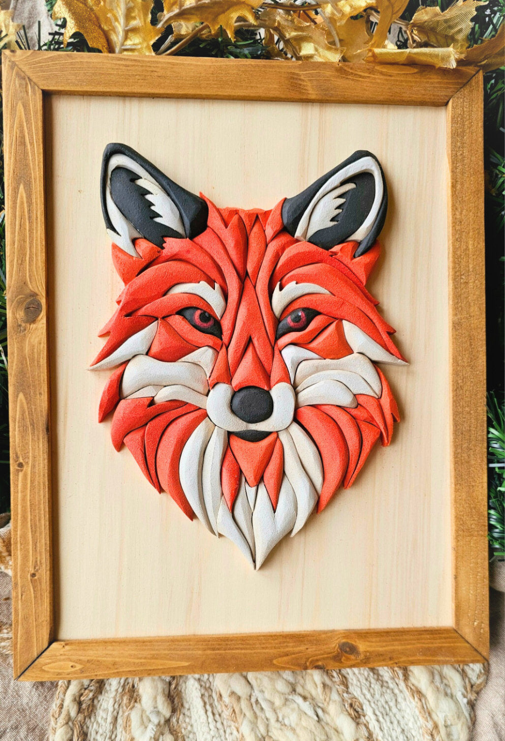 Fox Handcrafted Wood Art