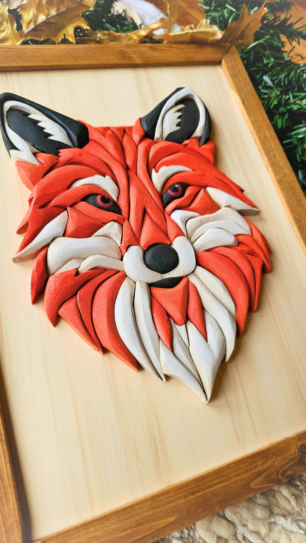 Fox Handcrafted Wood Art