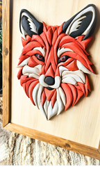 Fox Handcrafted Wood Art