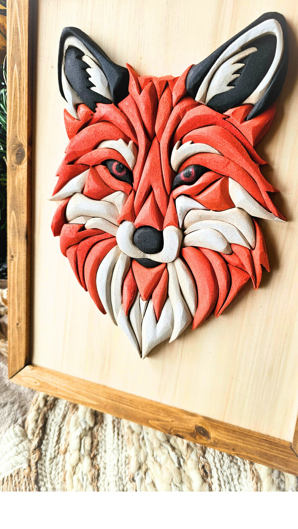 Fox Handcrafted Wood Art