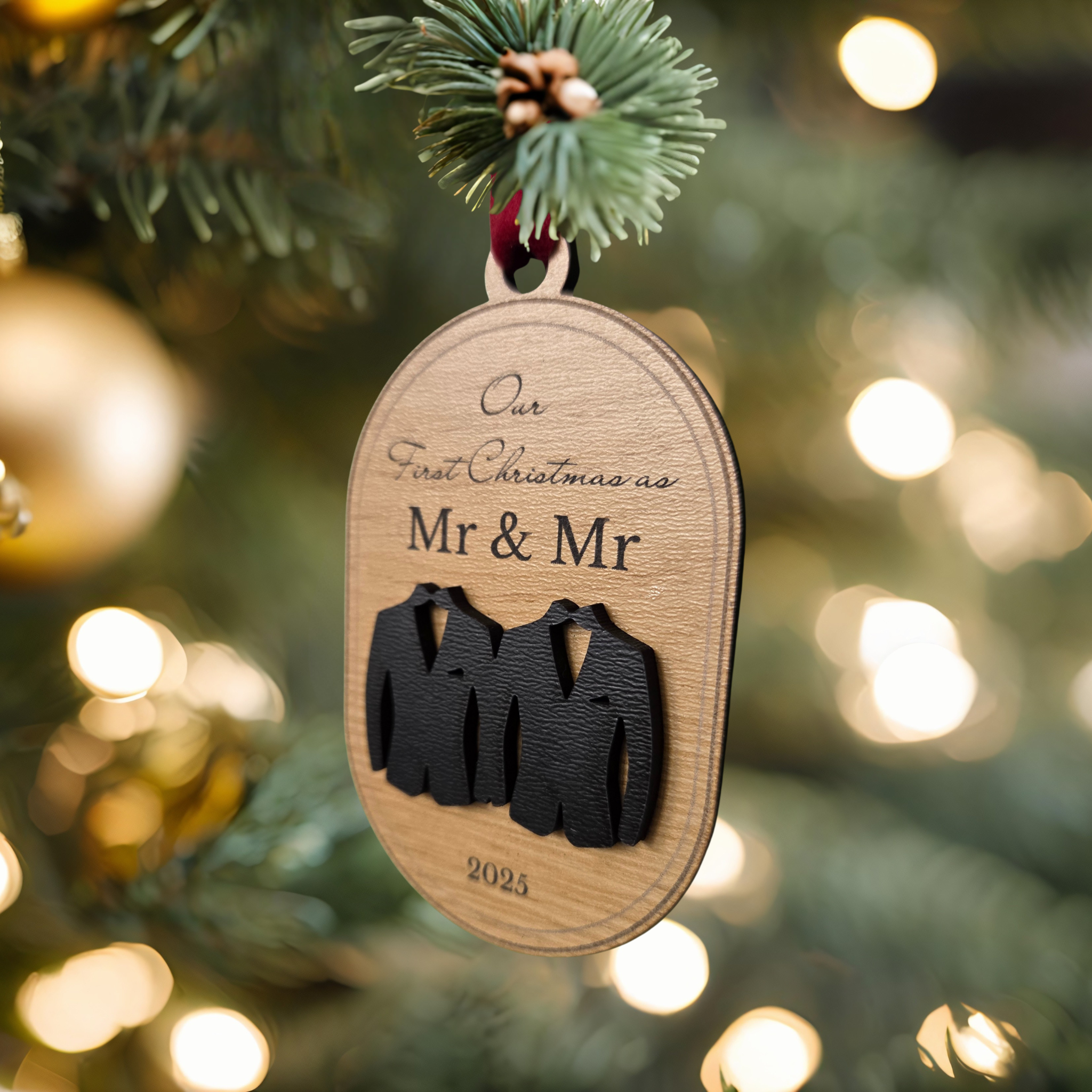 Our First Christmas as Mr & Mr Ornament