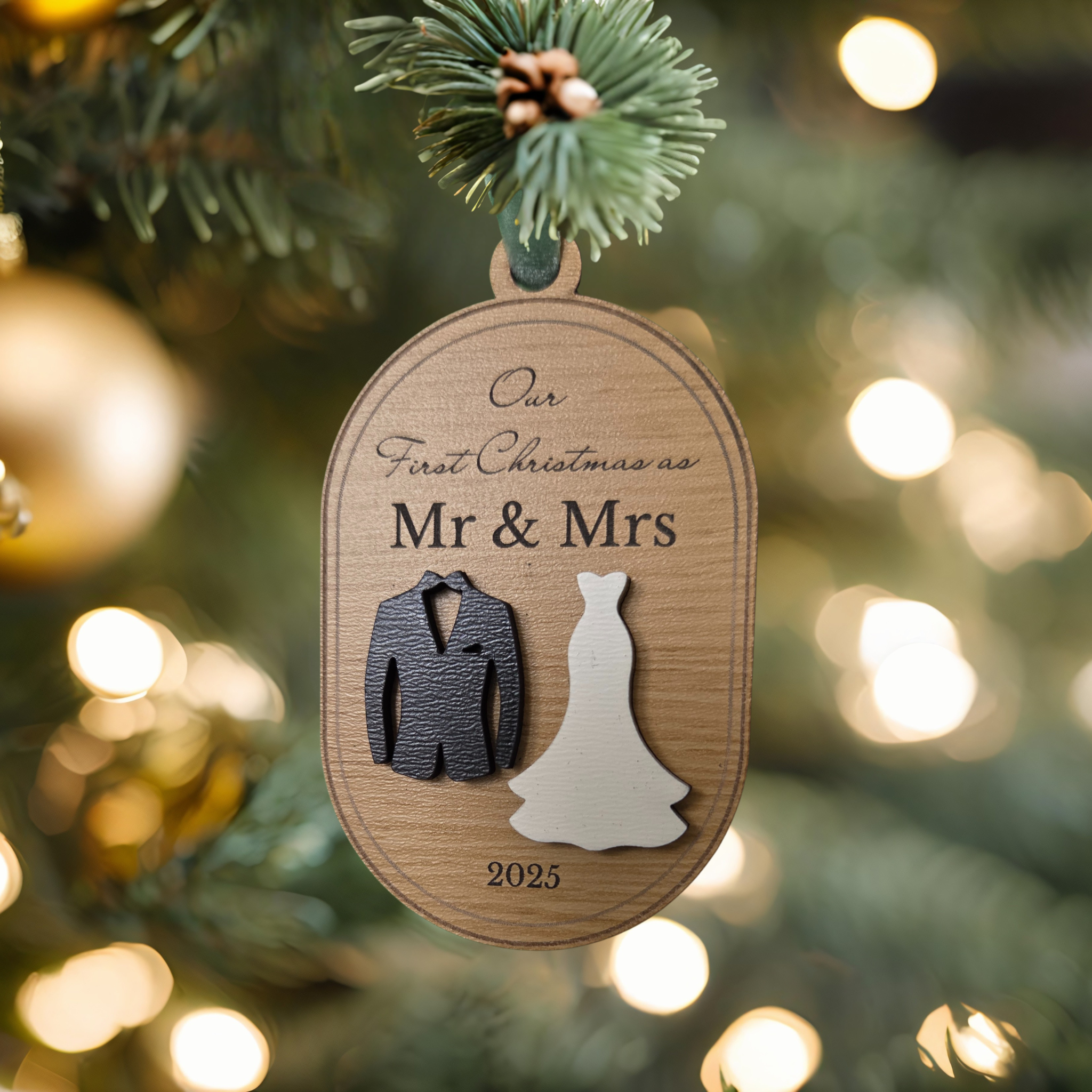 Our First Christmas as Mr & Mrs Ornament – 2025