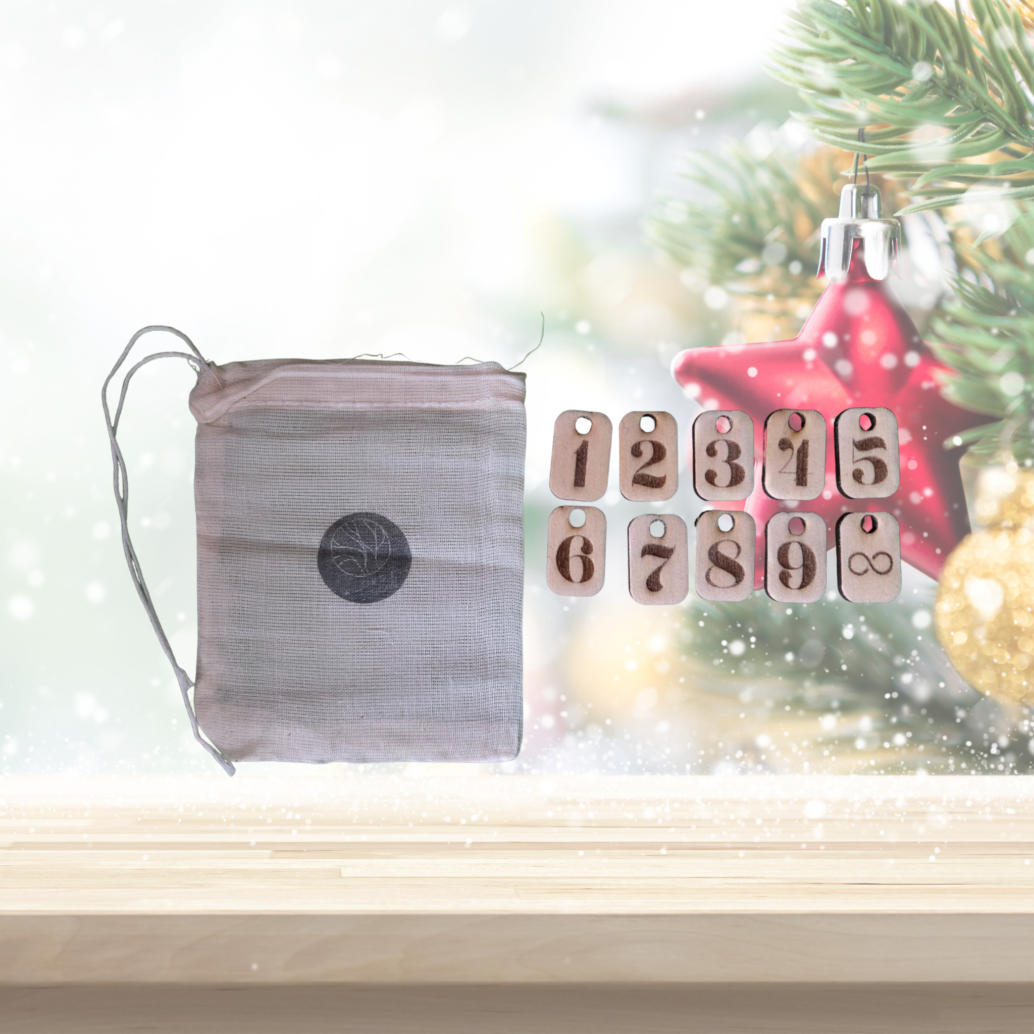 “Broken Ornaments This Year” Cat Ornament – Interactive Wood Design